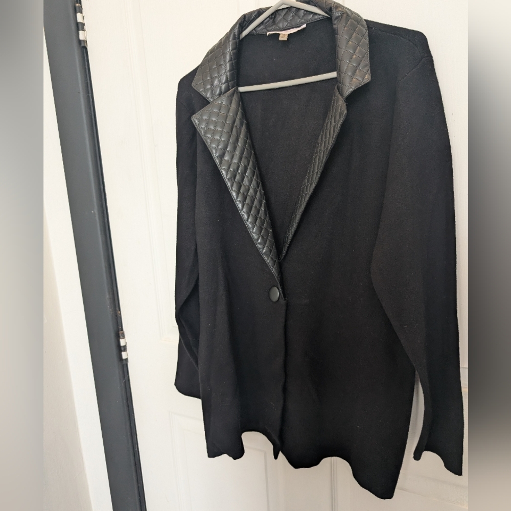 Link Milano Black Quilted Collar Women's Coat